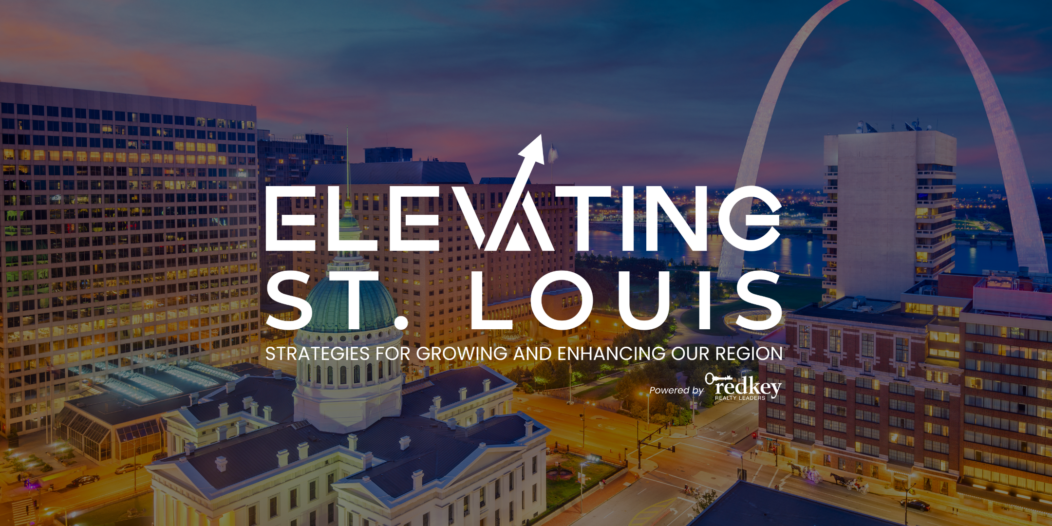 Elevating St. Louis header image featuring a St. Louis skyline